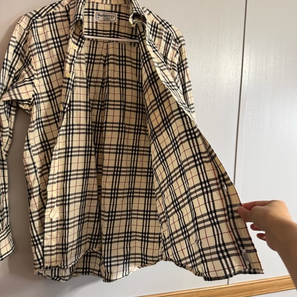 Burberrys Nova Check and Plaid Button-Up Shirt in Size Medium - Picture 12 of 15